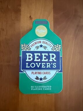 Ridley's Games Beer Lover’s Playing Cards • Factory Sealed Tin • NWT